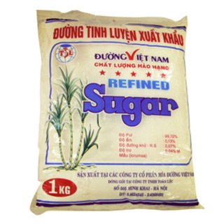 Đường trắng,đỏ tinh luyện xuất khẩu 1kg