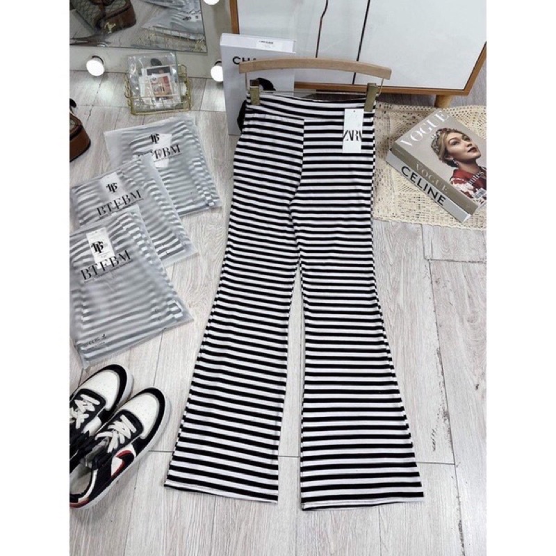 Quần ống loe ống Loe hack dáng lưng cao, thun mềm co giãn tốt, hack dáng siêu cao 3 màu