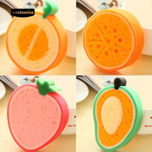 Miếng Bọt Biển Rửa Chén Hình Trái Cây Dễ Thương