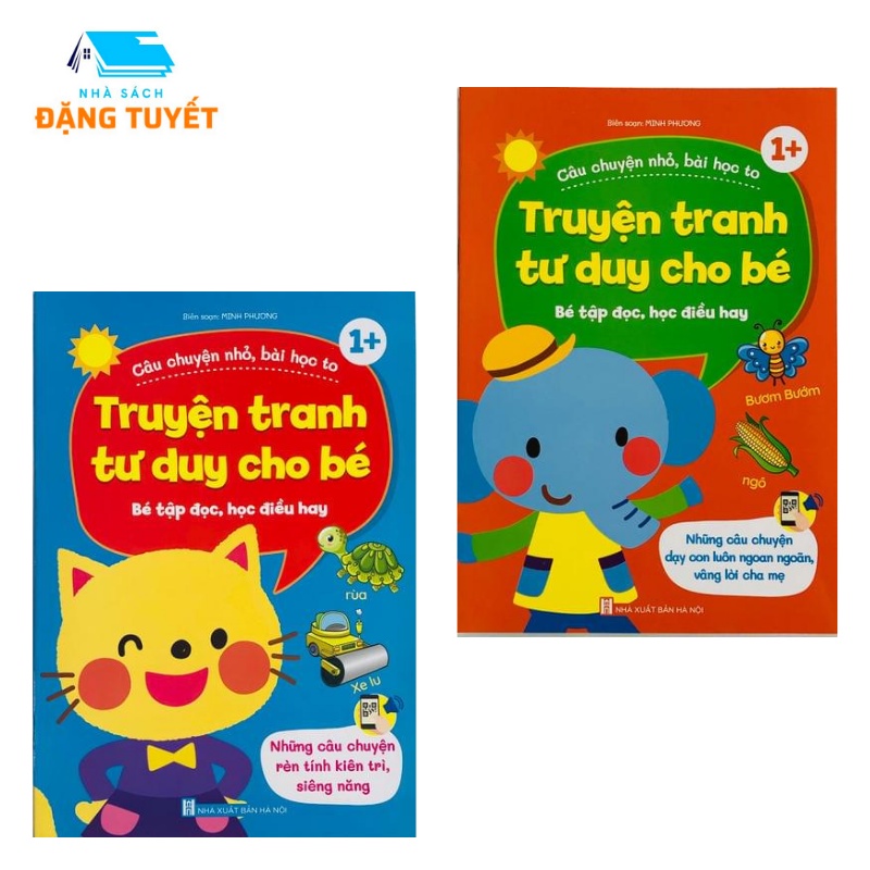 Sách - Truyện Tranh Tư Duy Cho Bé - Bé Tập Đọc, Học Điều Hay - có quét QR code để nghe kể truyện ( 8 cuốn)