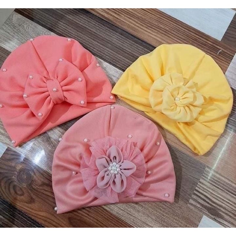 Turban hoa cho bé