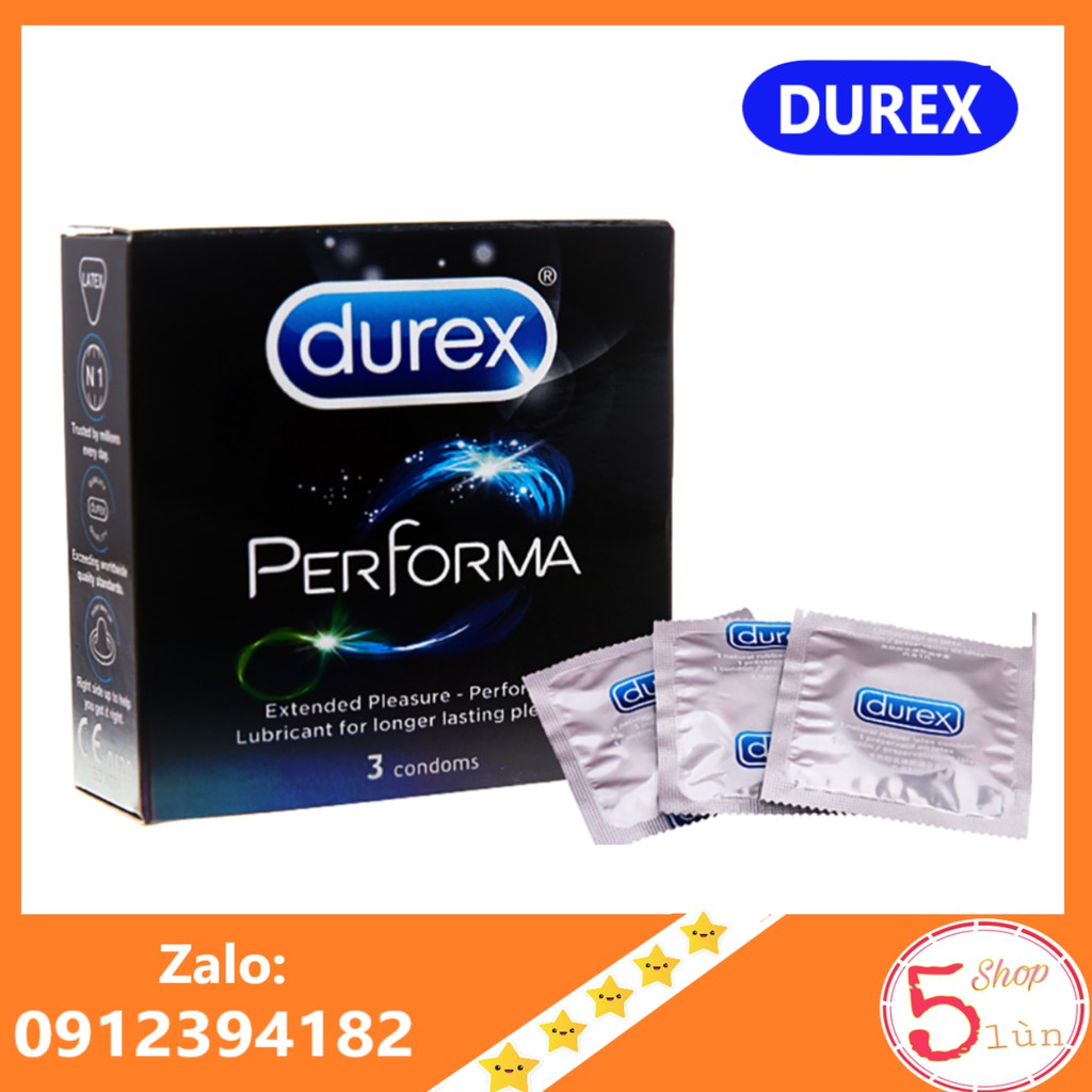 Bao cao su Durex Performa hộp 3 cái