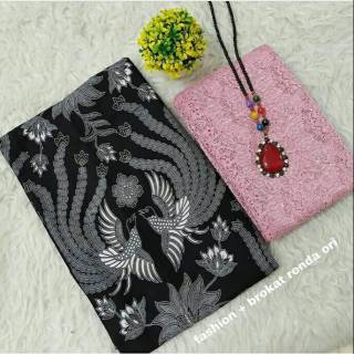 Vải Batik Màu Đen Ngọt Ngào Truyền Thống Làm Mát Cho Phù Dâu Cukin Kamen