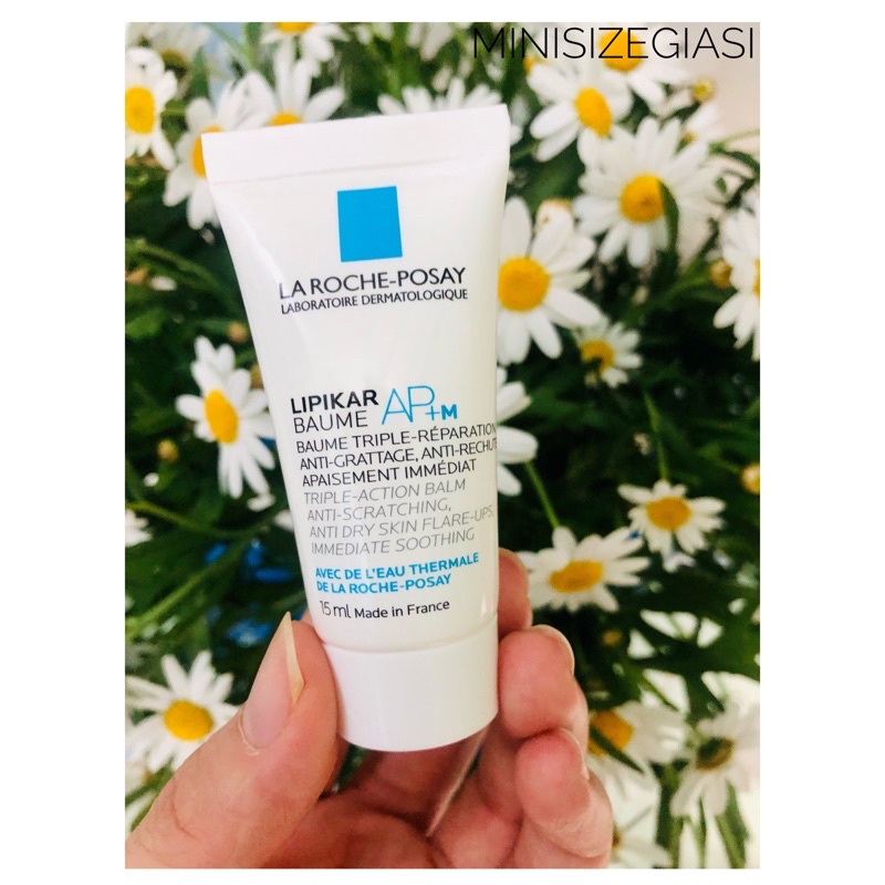 Minisize La Roche Posay- Kem Dưỡng Làm Dịu Da Dùng Được Cho Trẻ Em Và Sơ Sinh Lipikar Baume AP+ M Triple Action Balm 15m