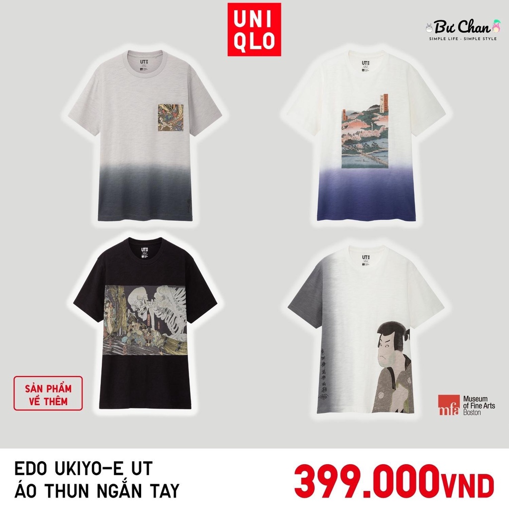 Áo thun UT Nam/Nữ Edo Ukiyo-e ❤️ (UNIQLO Nhật Chính Hãng)