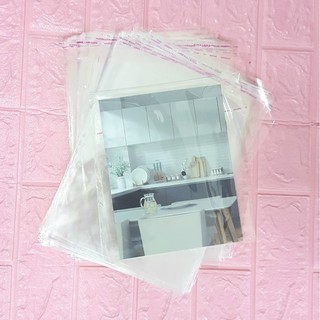 500g Túi Opp dán mép 20x25cm (+ 4cm) - Túi ni lông băng keo dán miệng - Bao nilon dán miệng