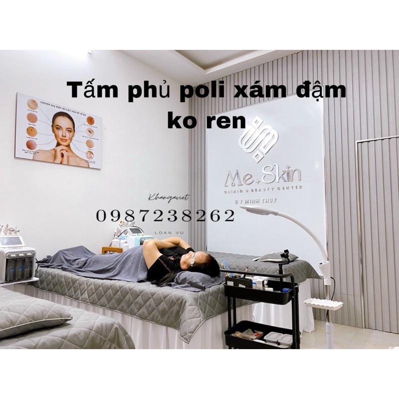 Tấm phủ trần bông cotton, drap giường spa, nail mi , phun xăm kích thước 110x220. | BigBuy360 - bigbuy360.vn