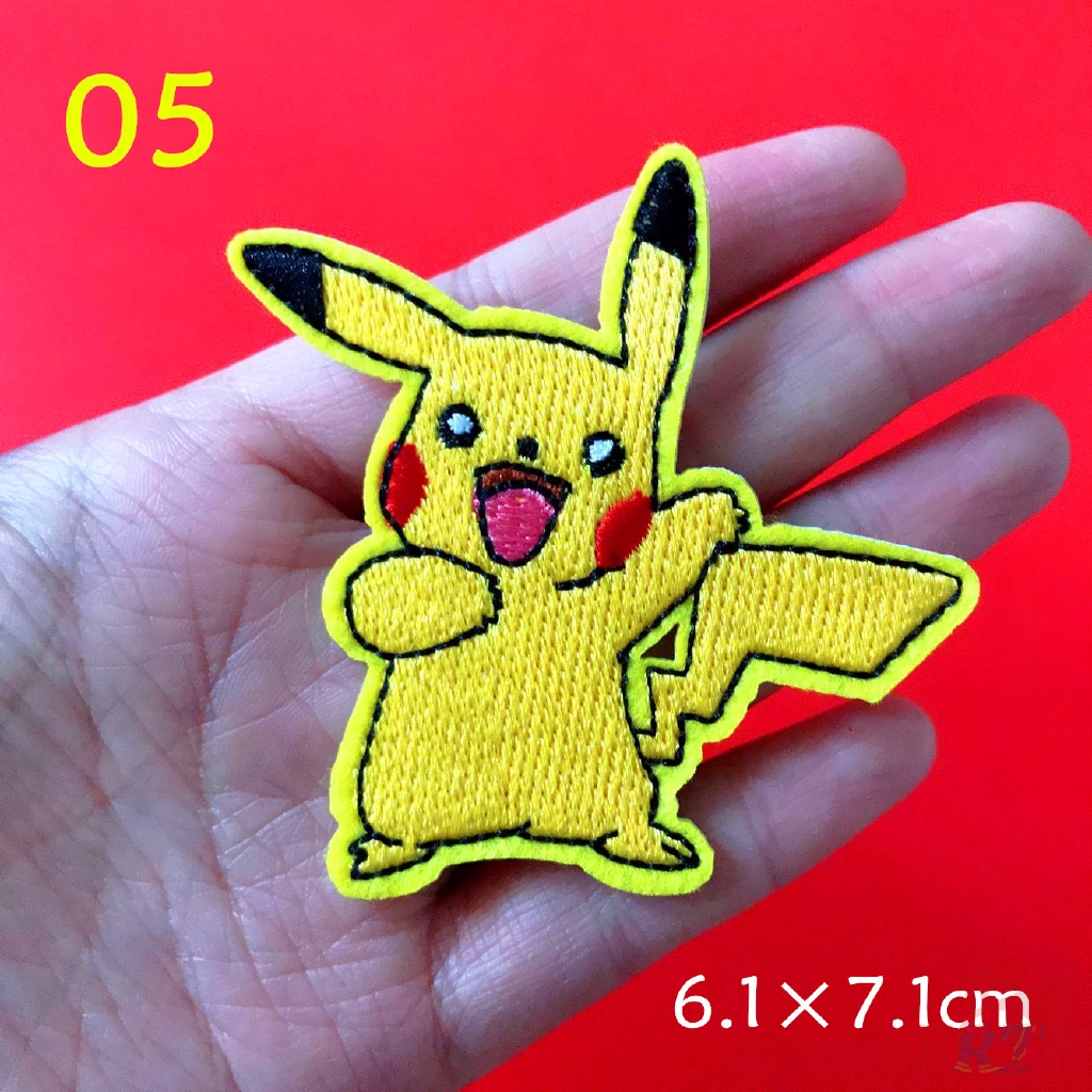 ☸ Anime：Pokemon Go - Pikachu Patch ☸ 1Pc Diy Sew on Iron on Badges Patches