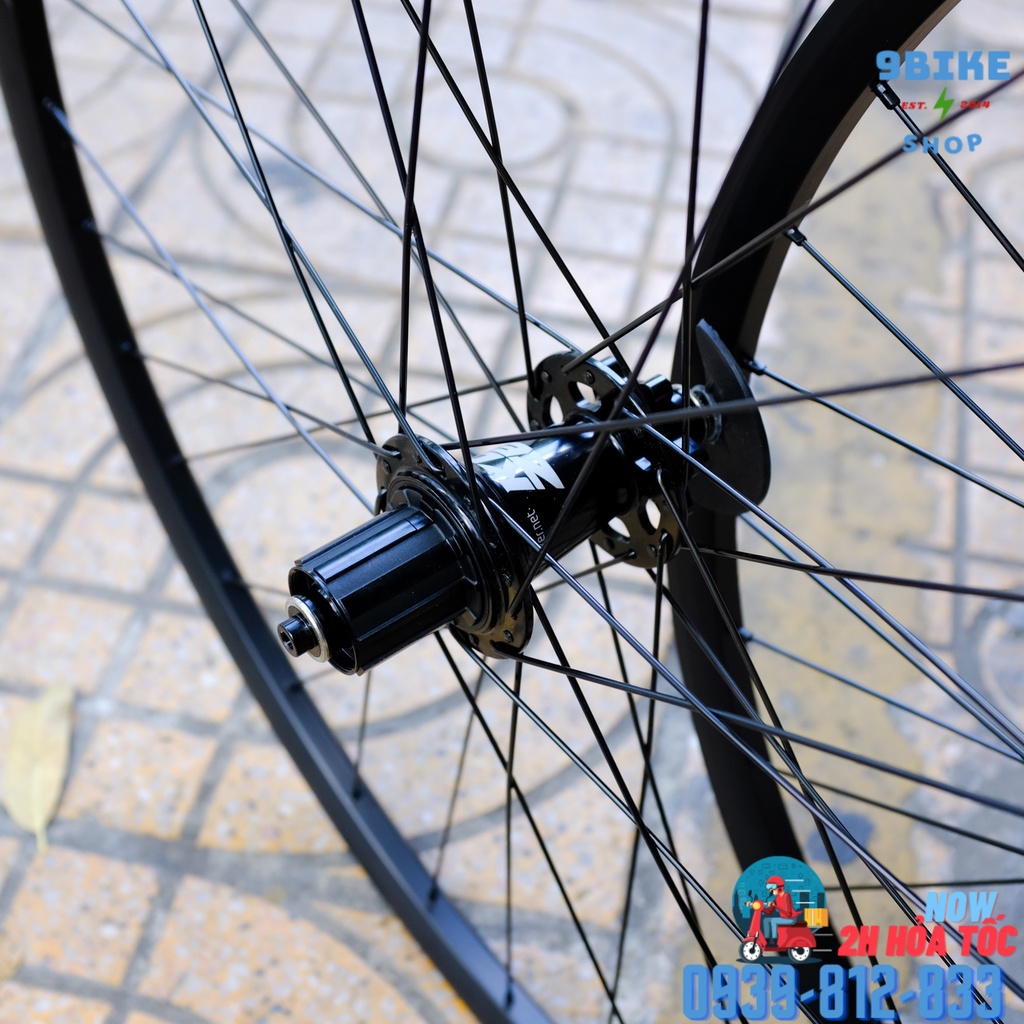 Cặp bánh xe đạp thể thao bạc đạn Koozer XP1750 32 căm tubeless màu đen 27.5 inch