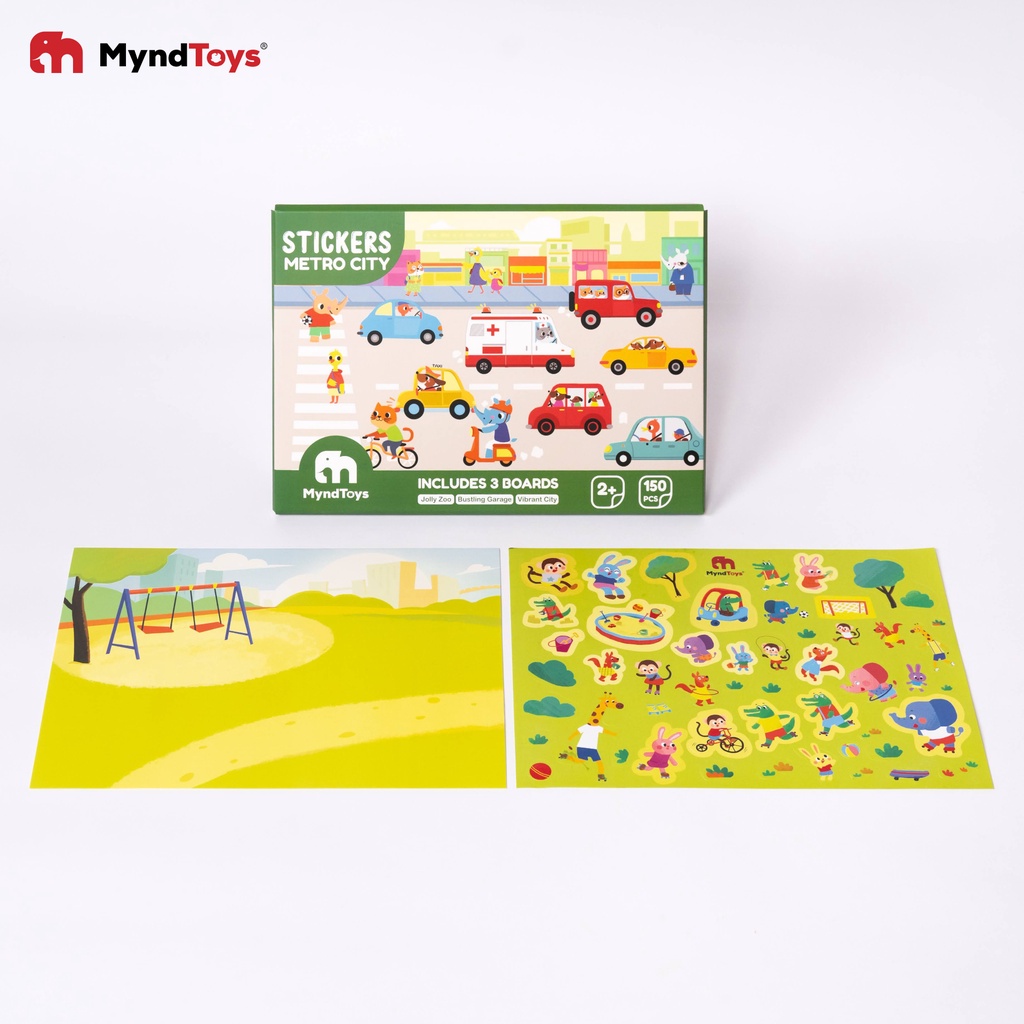 Sticker Giấy Dán Trang Trí Tranh Theo Chủ Đề Thiên Nhiên và Động Vật - Chính Hãng MyndToys