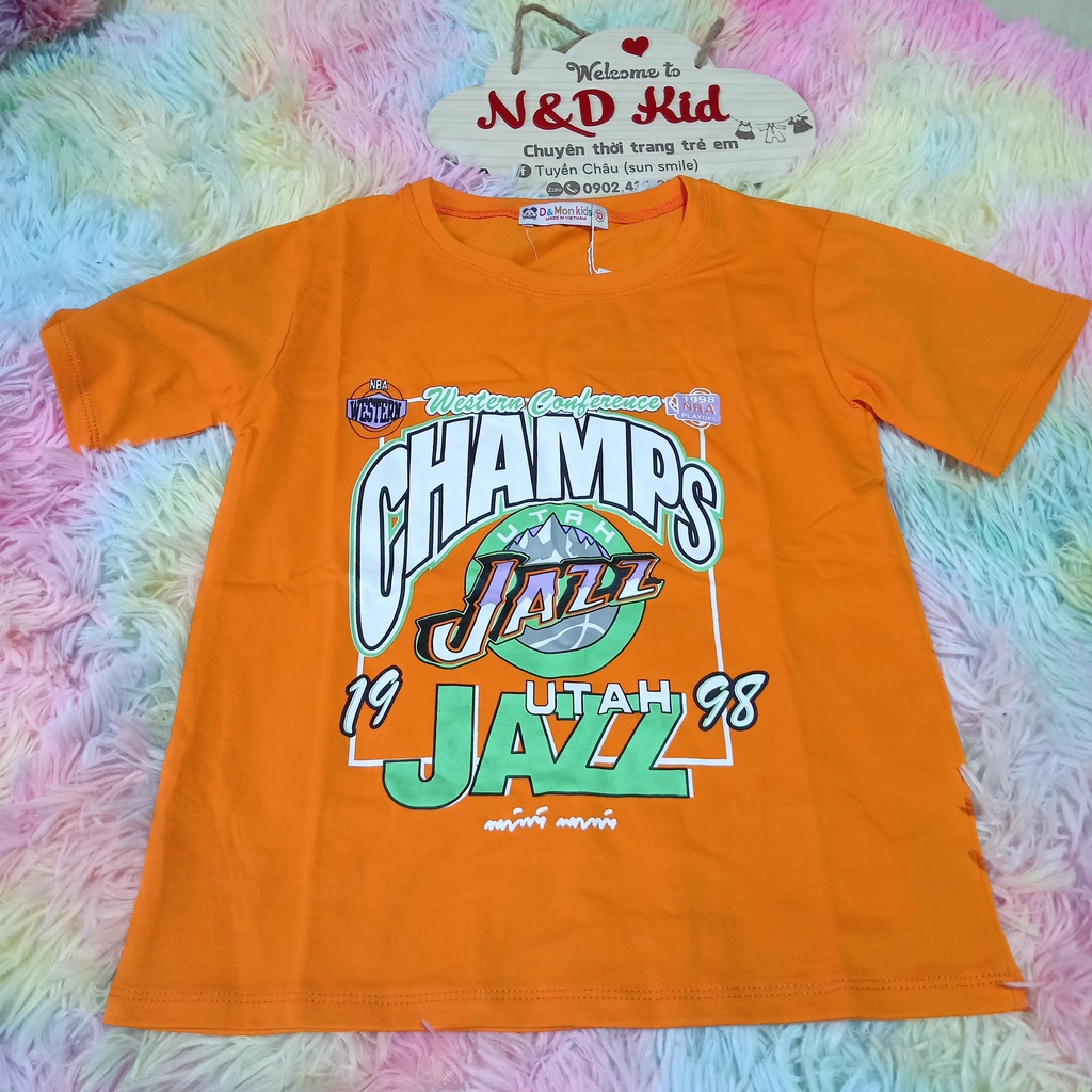 Bộ Thun Bé Trai Túi Hộp - Set Bộ Túi Hộp Champs 30-42kg - Bộ Bé Trai Năng Động Phong Cách Hip Hop - N&D Kid