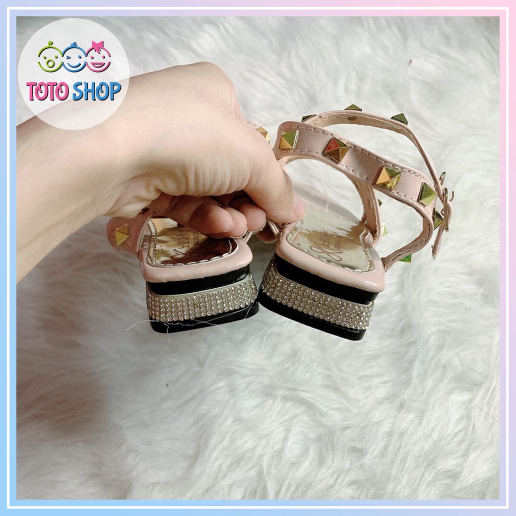 Dép quai hậu đính nơ thoáng mát cho bé gái từ 3 đến 6 tuổi