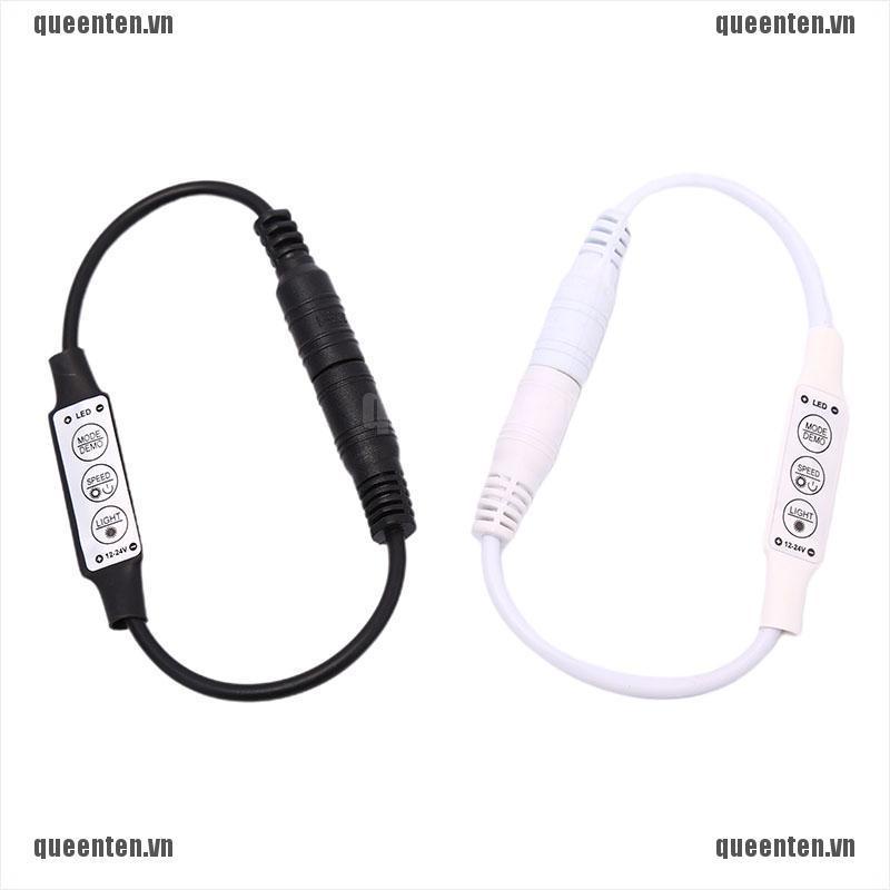 DC12-24V 6A 3 Keys Mini Led Dimmer Controller 72W with male female DC Connector QUVN