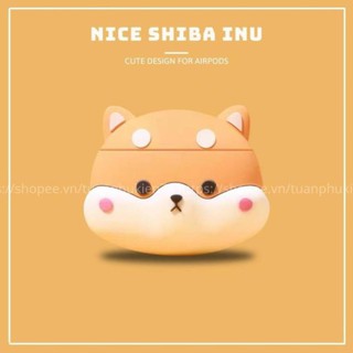 Case Airpods Pro 3 Inpods - Vỏ Bao Đựng Bảo Vệ Ốp Tai Nghe, Sillicone Dẻo Chống Bám Bẩn, Chó Shiba Inu -LoveStore