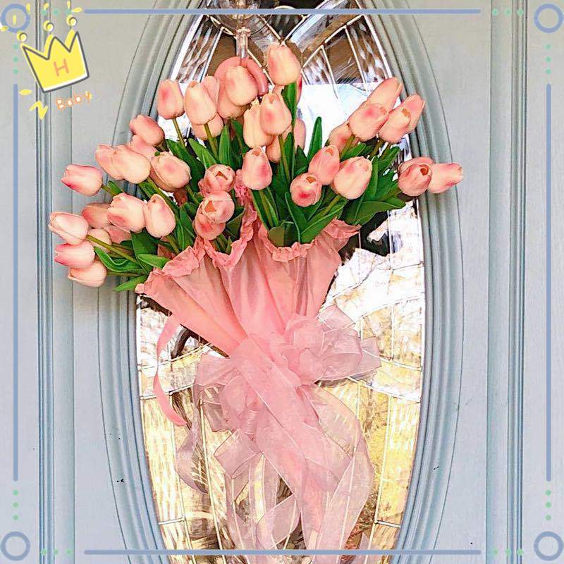 Bó Hoa Tulip Giả Trang Trí Nội Thất Tiệc Cưới