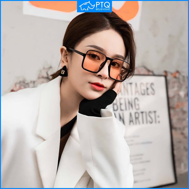 Kính Mát Nửa Gọng Vuông Bản Lớn Nhiều Màu Sắc Thời Trang