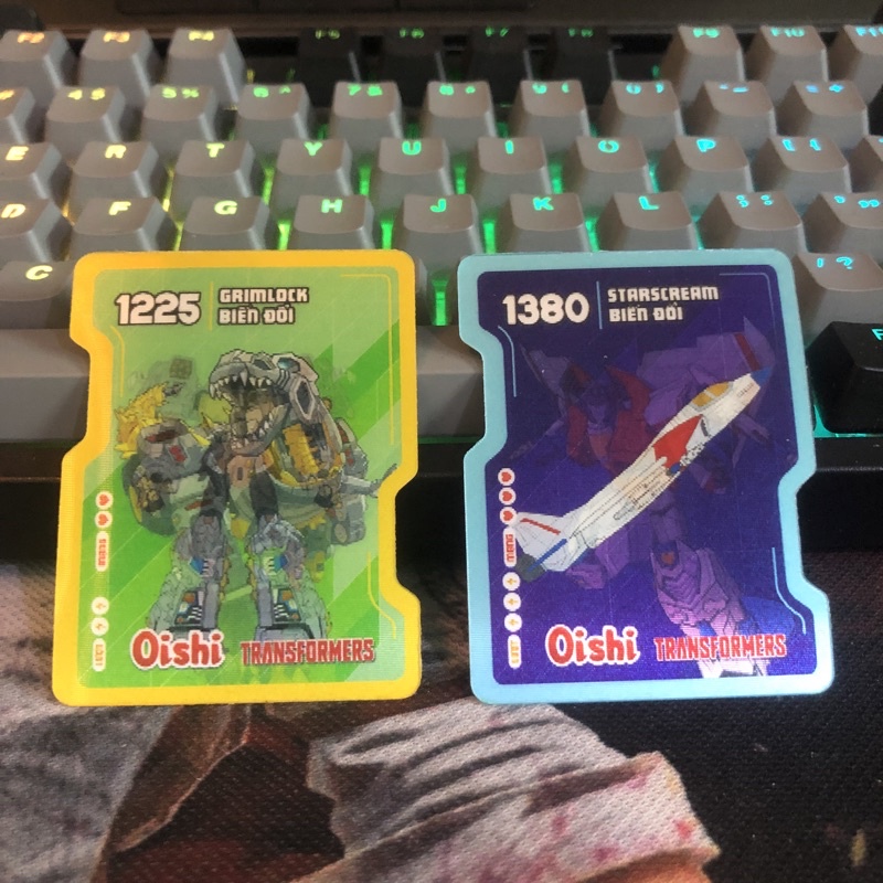 Thẻ TRANSFOMERS biến đổi (đã bóc) - Thẻ Crab Me Oishi