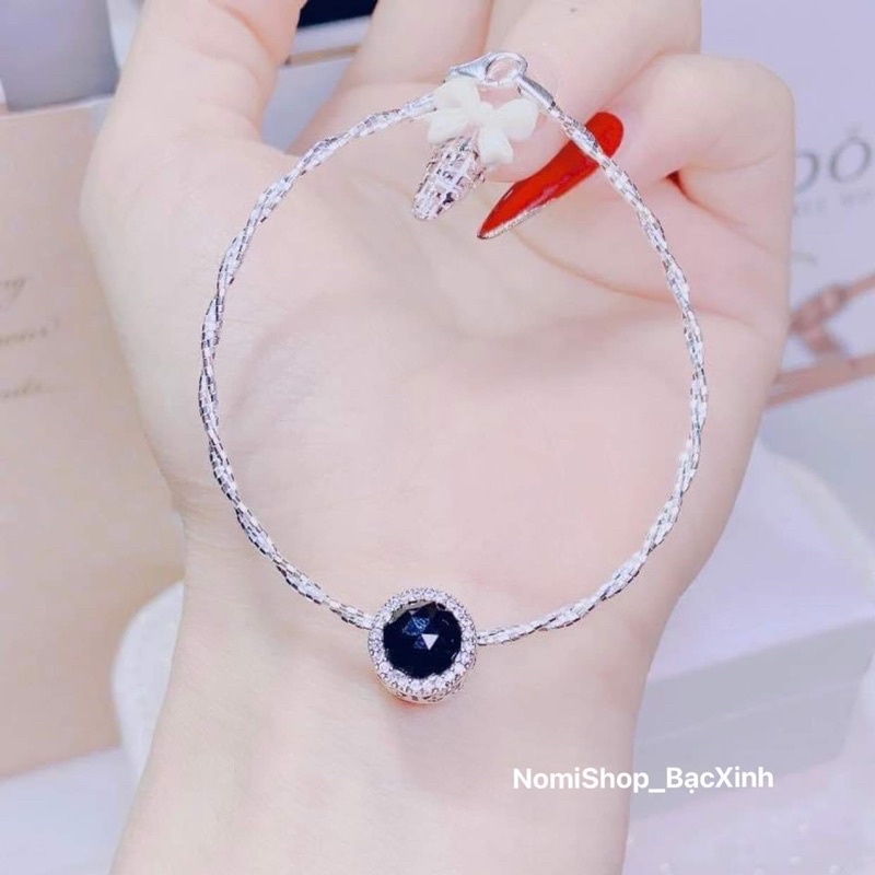 Vòng tay xoắn mix charm  xịn đẹp Mainomi Shop Bạc Xinh