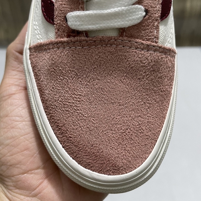 [ van trắng viền hồng ] Giày thể thao và sneakers vans trắng viền hồng