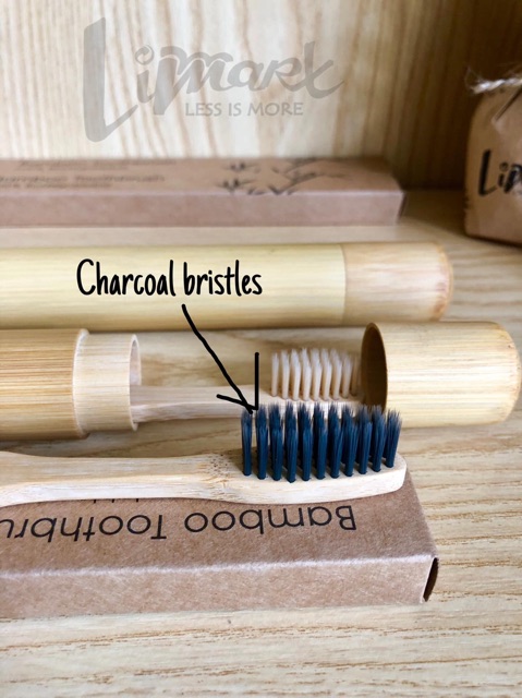 Bàn chải tre lông vừa  Limart