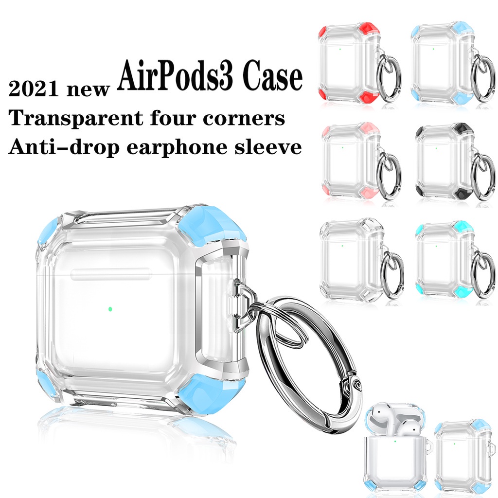 Vỏ Bảo Vệ Hộp Sạc Tai Nghe compatible AirPods 2 / 3 Pro / 3 Họa Tiết Hoạt Hình Dễ Thương Chống Sốc Thời Trang 2021