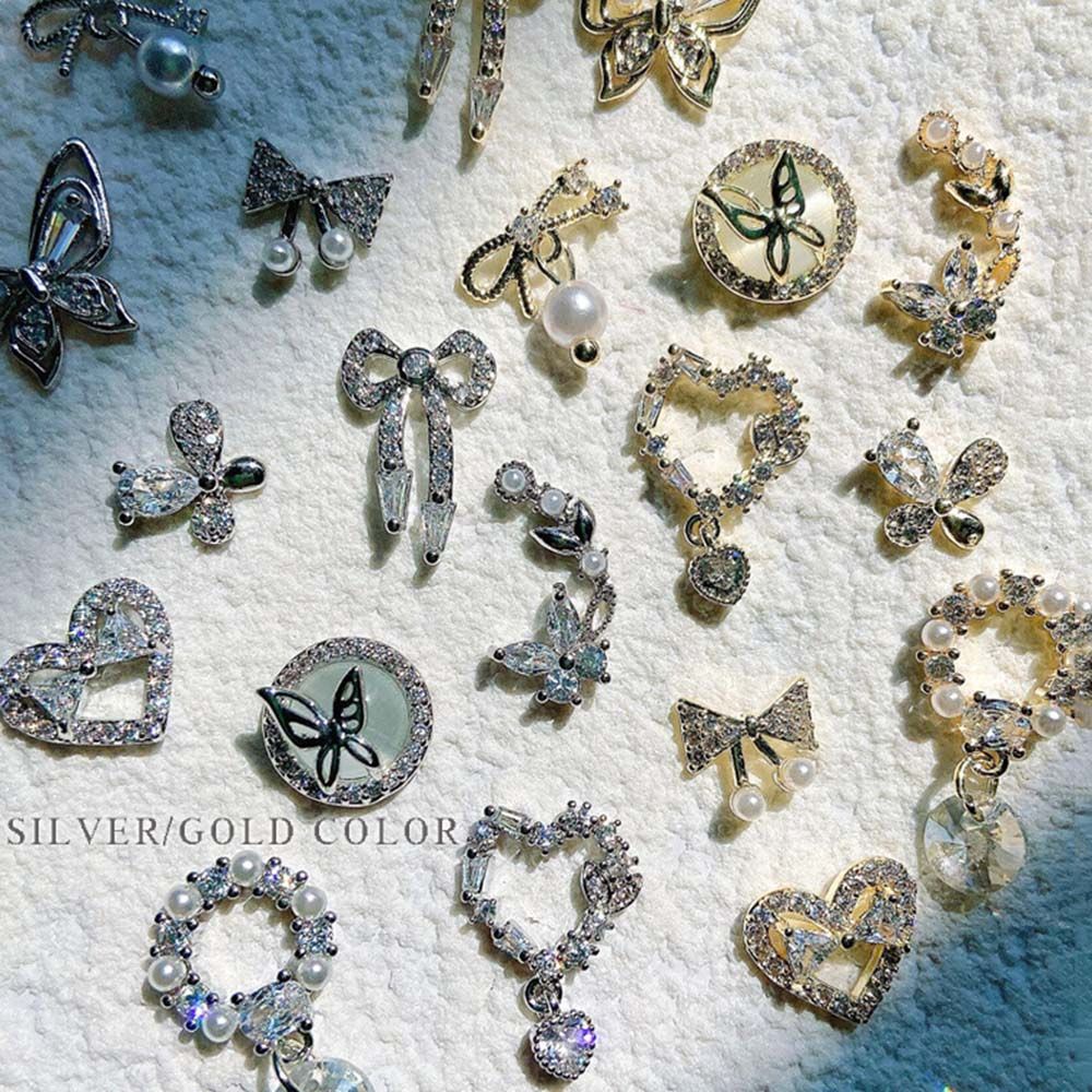 [Hàng mới về] Phụ kiện trang trí móng tay hình bướm 3d/nhiều mẫu sang trọng cho nữ