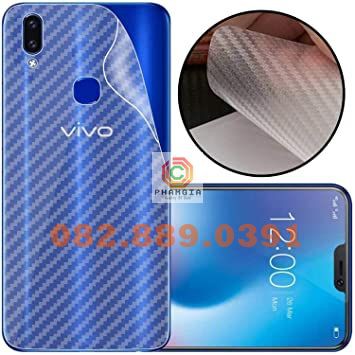 Miếng dán mặt lưng skin carbon Vivo V9/ V11i/ V15/ V15 Pro/V11