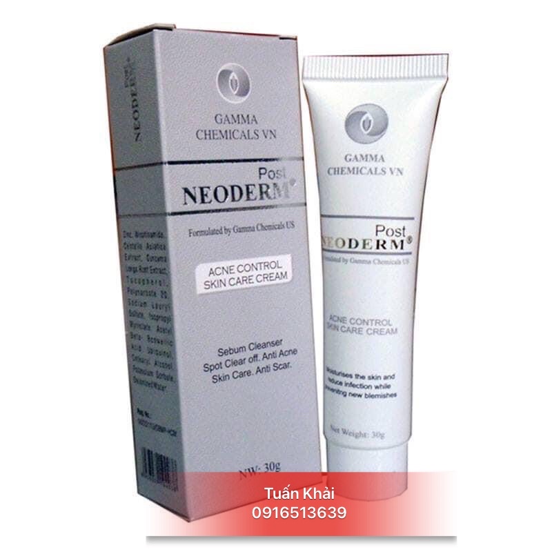 Kem NEODERM PLUS - Mờ Sẹo- Sạch Mụn- Sạch Bã Nhờn - Ngừa Thâm- 20g