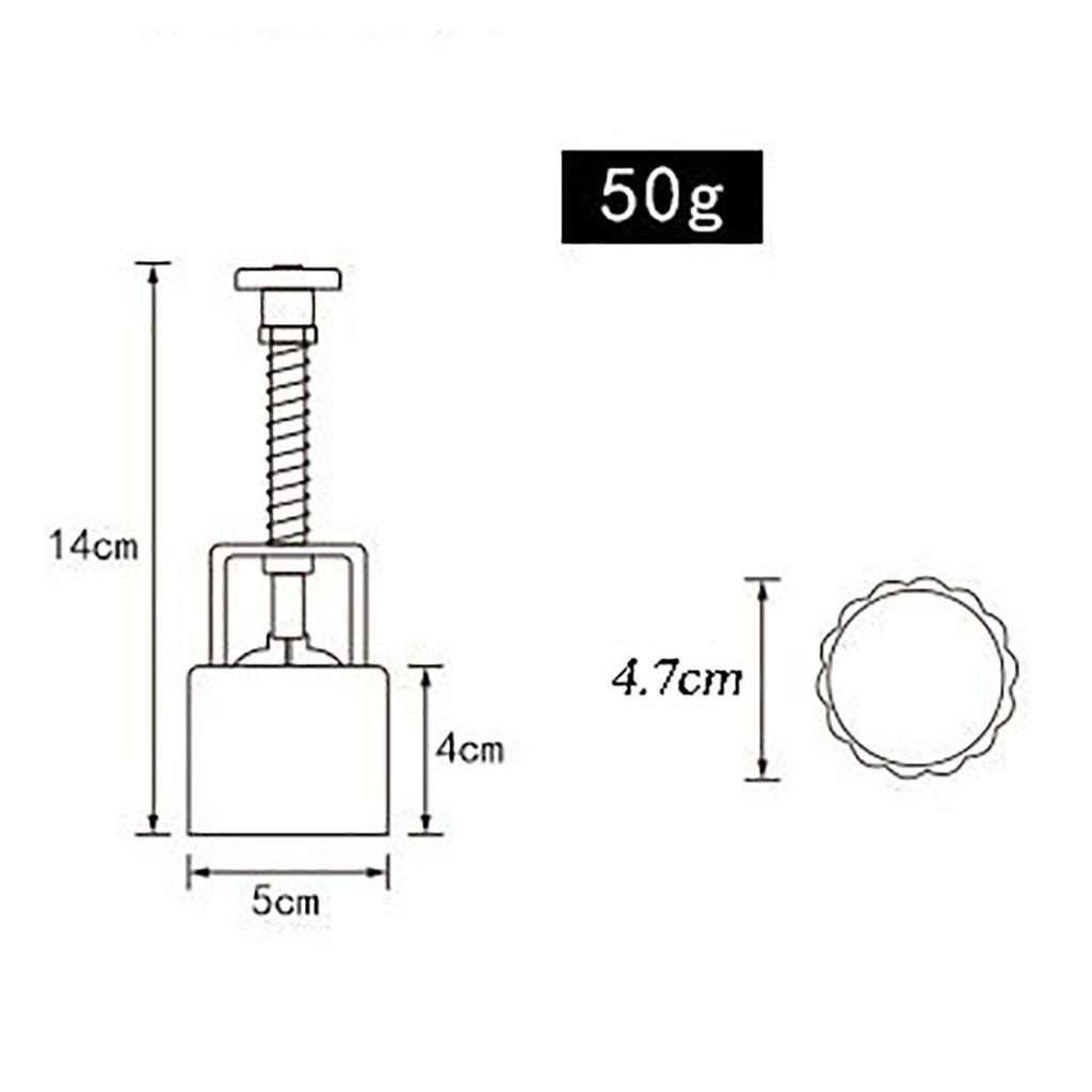 1 Bộ Khuôn Làm Bánh Trung Thu Dạng Nhấn Hình Hoa Cúc 3D DIY