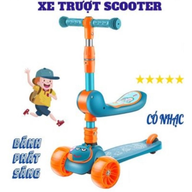 XE 3 BÁNH SCOOTER CÓ NHẠC CAO CẤP.