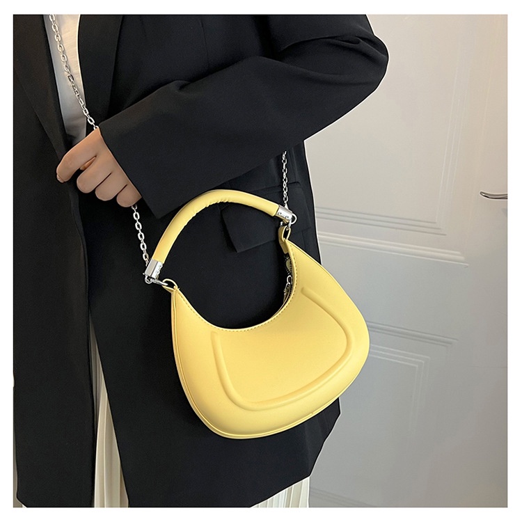 Túi xách nữ đẹp đeo chéo bán nguyệt kẹp nách có dây ngọc Tobun Fashion chất liệu da PU phong cách Hàn Quốc TX02