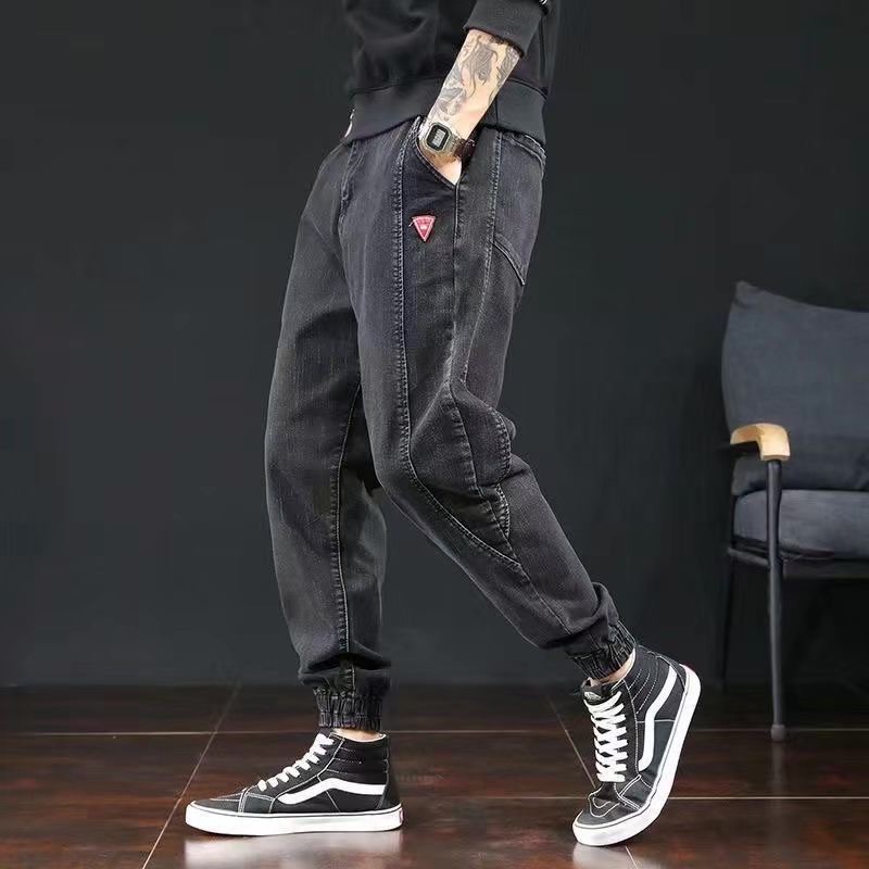 Quần jeans jogger dáng dài phong cách hip hop cá tính thời trang cho nam | BigBuy360 - bigbuy360.vn