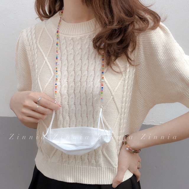 [Mã SKAMCLU7 giảm 10% tối đa 50K đơn 0Đ] Dây Đeo Khẩu Trang Hạt Cườm Phong Cách Hàn Quốc | BigBuy360 - bigbuy360.vn