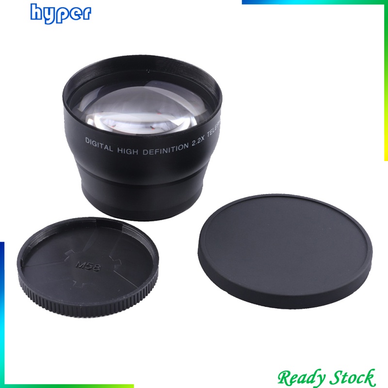 58mm 2.2X Telephoto Lens Teleconverter for Canon Nikon Sony Pentax Camera