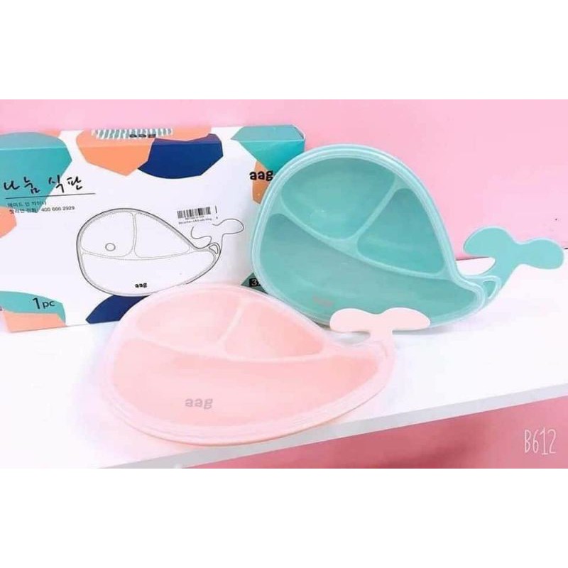 Khay ăn dặm silicon cá heo AGG - SEED BABY