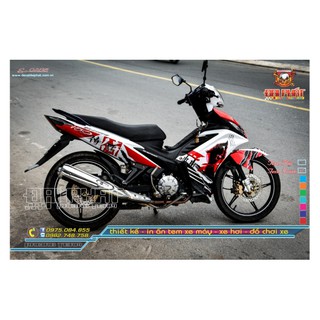 TEM TRÙM EX135 SAMURAI TRẮNG ĐỎ