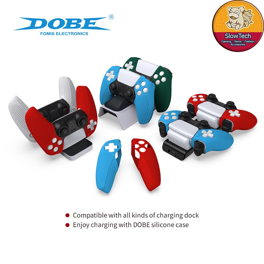 Vỏ Silicone Bọc Tay Cầm Sony PS5 Dobe TP5-05112 Mềm Mại, Bền Bỉ - Hàng Chính Hãng