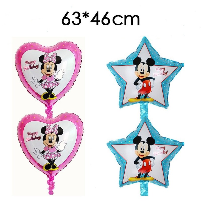 Bong Bóng Nhôm Hình Chuột Mickey, Minnie Dùng Trang Trí Tiệc Sinh Nhật