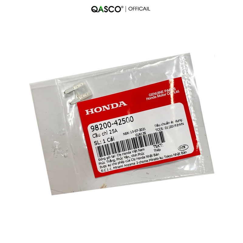 Cầu chì HONDA 25A dùng cho nhiều xe  QA(9820042500) _( 56)