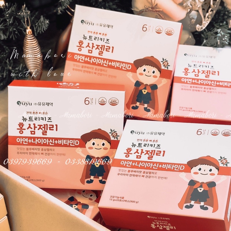 Thạch Hồng Sâm cho bé YUYU Premium Hàn Quốc (sâm đủ 6 năm tuổi)