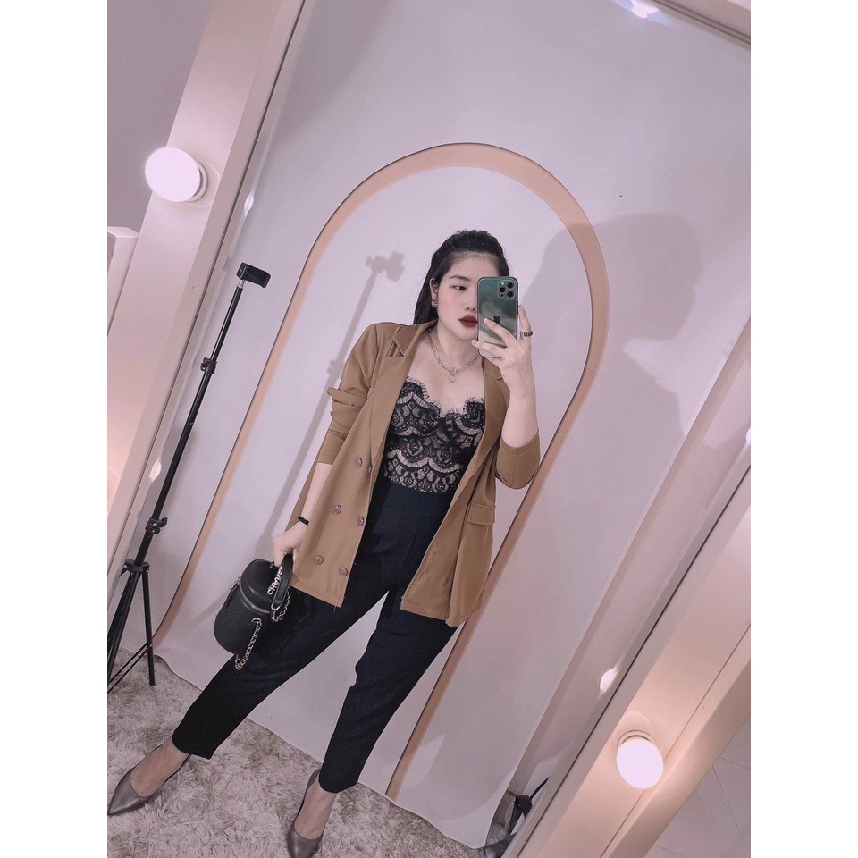 Áo Blazer nữ bigsize 60-95kg form xuông dáng rộng cực kì thoải mái cho các nàng mũm mĩm | BigBuy360 - bigbuy360.vn