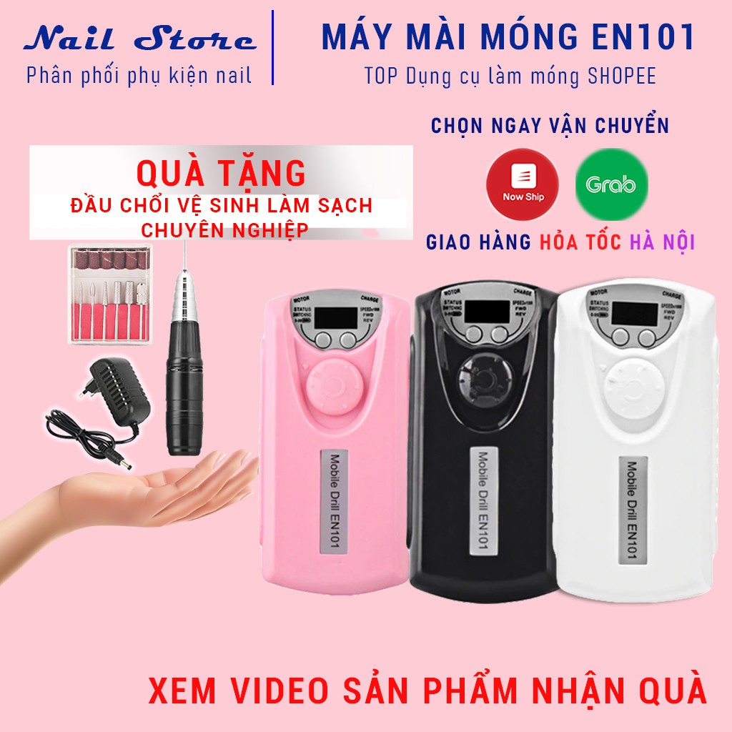 Máy Mài Móng EN101 30000 RPM Công Nghệ Nhanh Sạc Pin Tiện Lợi Cho Tiệm Cửa Hàng Nail Spa