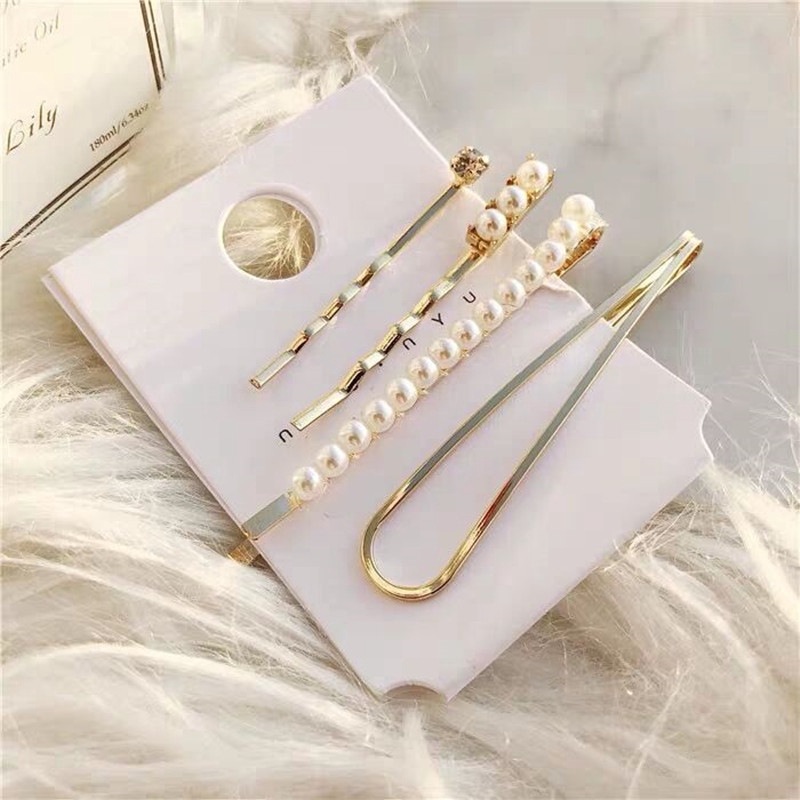 Kẹp Tóc Đính Ngọc Trai Nhân Tạo Xinh Xắn Cho Nữ