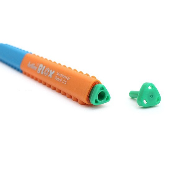 Bút chì bấm kim Artline Stix KTX-7050 - Needle Tip 0.5mm - Mẫu  3 (Cam/ Xanh dương - Orange/Blue)