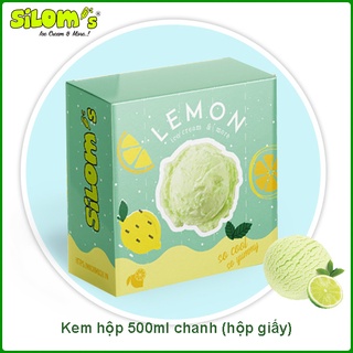1 hộp kem vị Chanh Lemon 500ml nhập khẩu Thái Lan Silom s Ice Cream giao thumbnail