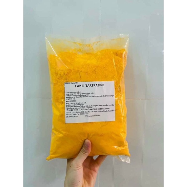 0.5kg lake TARTAZIN TẠO MÀU VÀNG CHO DA GÀ