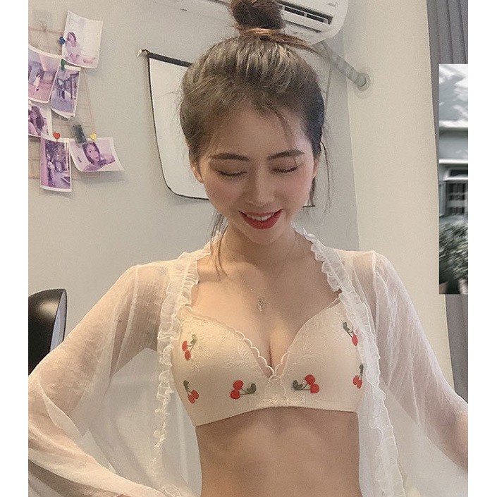 Áo ngực su đúc không gọng đệm mỏng pha ren, áo lót thêu cực quyến rũ AR//56 | BigBuy360 - bigbuy360.vn