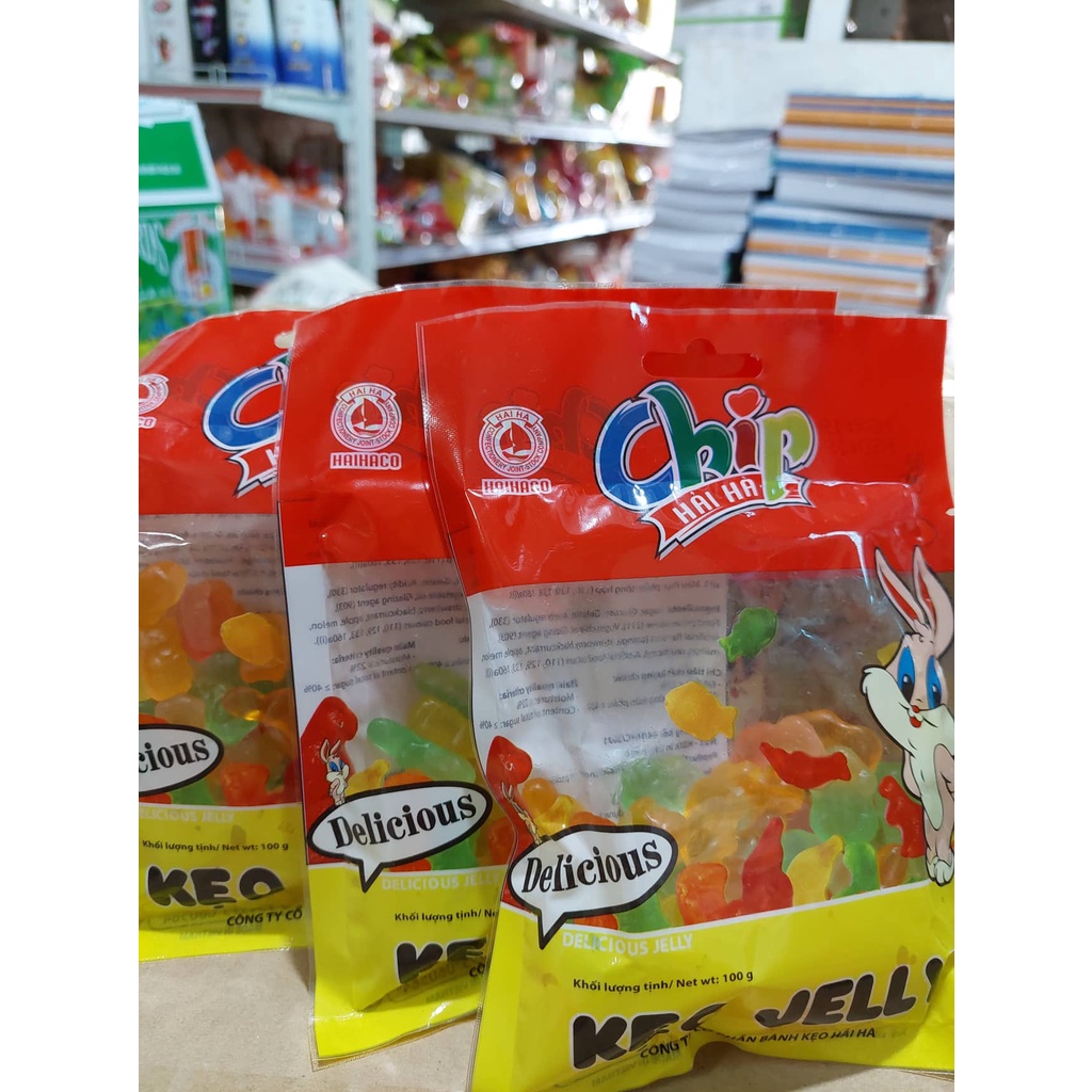 SIÊU HOT HIT Kẹo Dẻo Chip Hải Hà Gói 100g