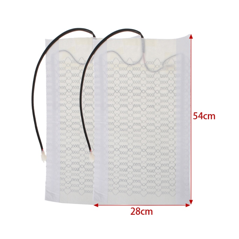 Set 2 Miếng Đệm Sưởi Ấm Ghế Ngồi Xe Hơi Bằng Sợi Carbon