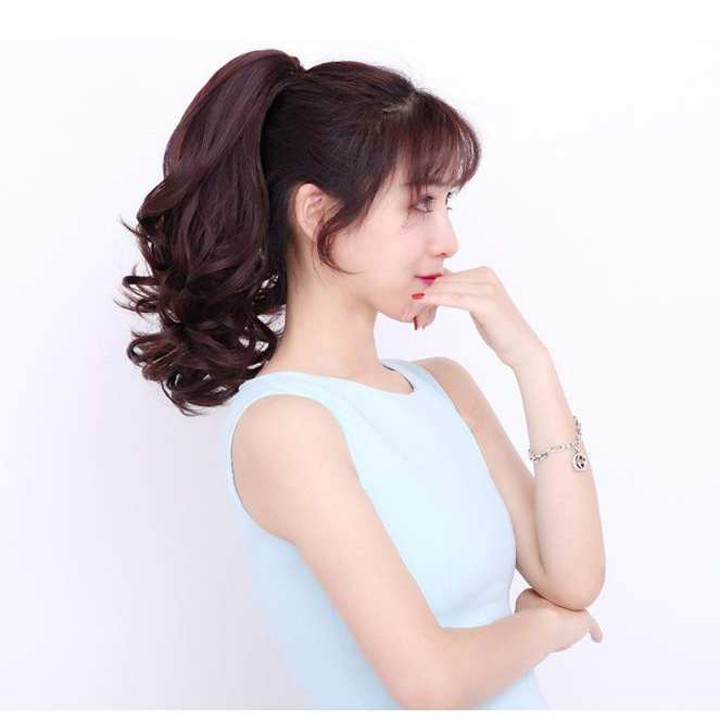 Tóc Giả Ngoạm Xoăn Lửng
